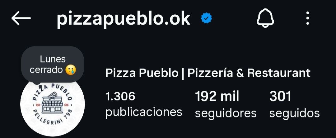 Pizza Pueblo después — 192.000 seguidores
