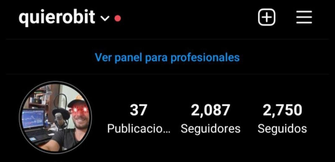 Quierobit antes — 2.087 seguidores