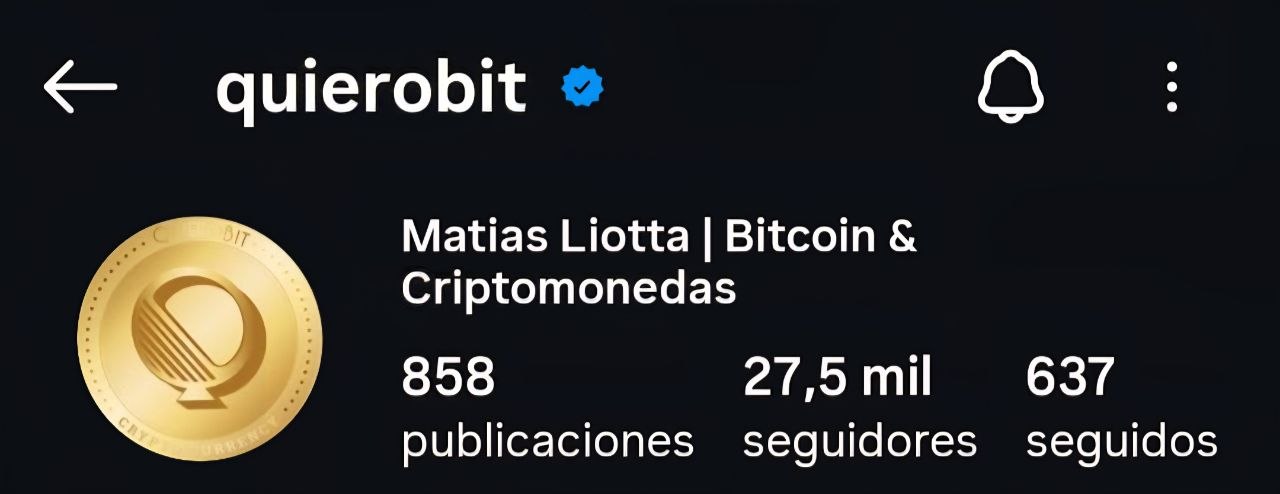 Quierobit después — 27.500 seguidores